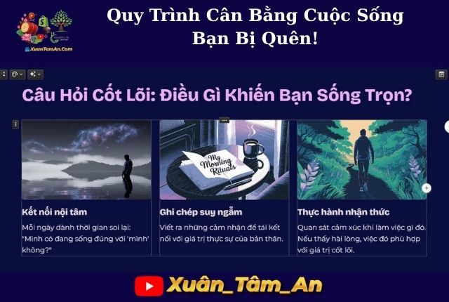 Quy Trình Cân Bằng Cuộc Sống - Giá Trị Cốt Lõi.